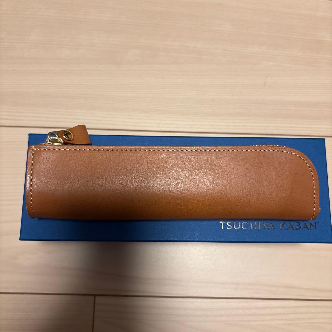 美品　土屋鞄　ペンケース　ナチューラ　ヌメ革　オーク