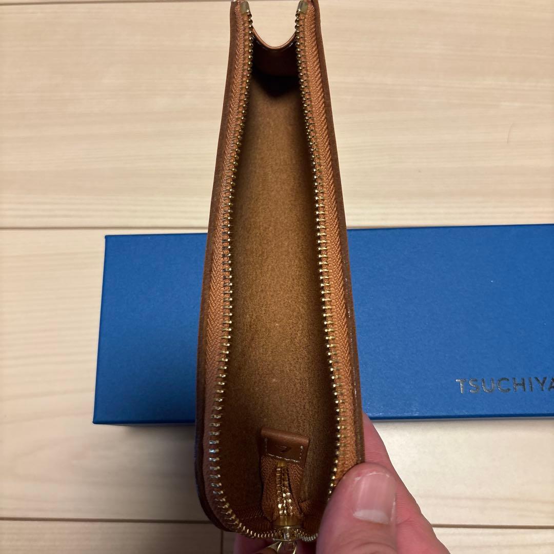 美品　土屋鞄　ペンケース　ナチューラ　ヌメ革　オーク