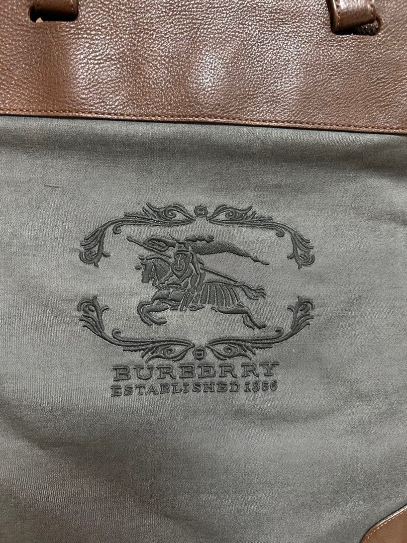 BURBERRY トートバッグ グレー/ブラウン