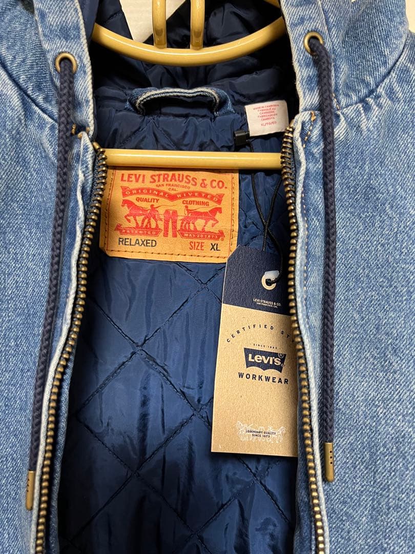 リーバイス WORKWEAR デニム ジャケット フーディー XL 新品