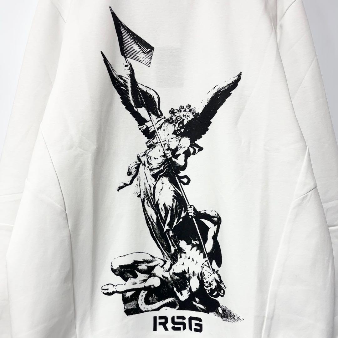 新品 ラッセルノ ゴルフ エンジェル クルーネック プルオーバー ホワイト XL