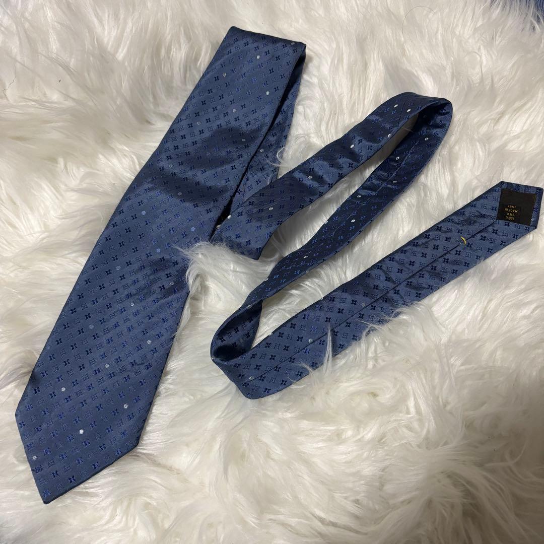 m*a様 即購入可☆LOUIS VUITTON シルク ネクタイ モノグラム 小