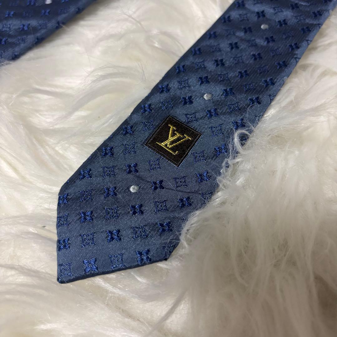 m*a様 即購入可☆LOUIS VUITTON シルク ネクタイ モノグラム 小