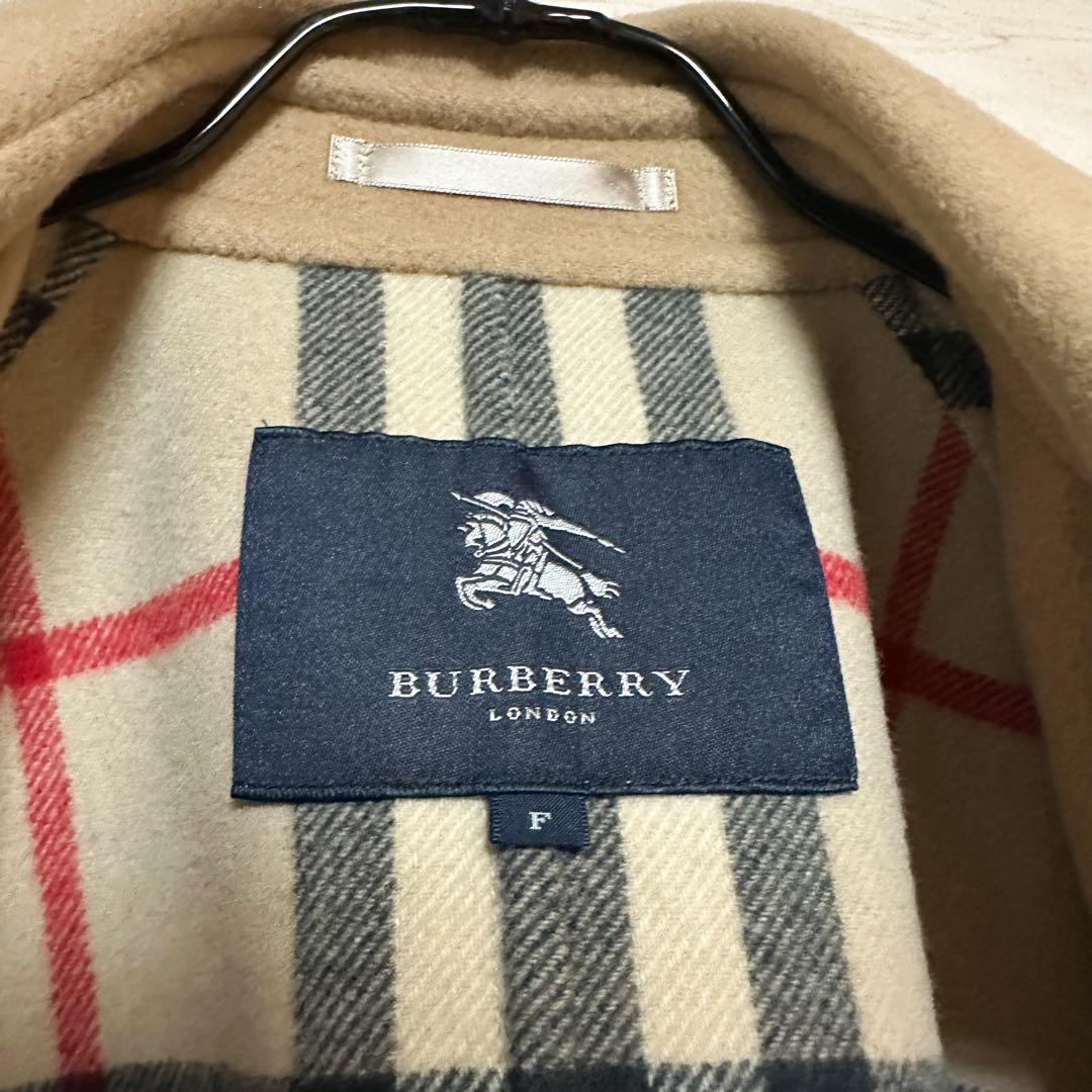 ✨BURBERRY ポンチョ ウール コート ケープ 裏チェック レディース✨