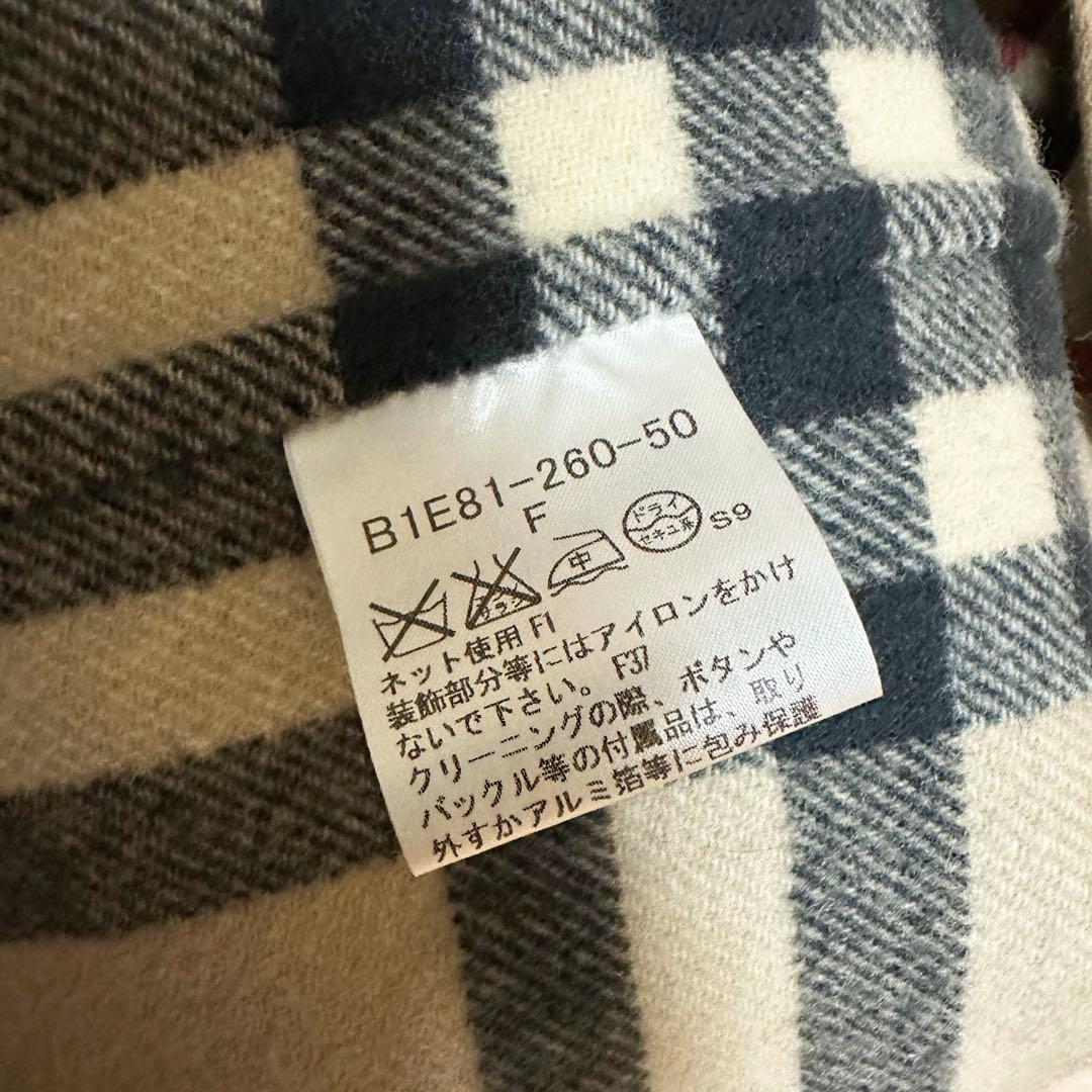 ✨BURBERRY ポンチョ ウール コート ケープ 裏チェック レディース✨