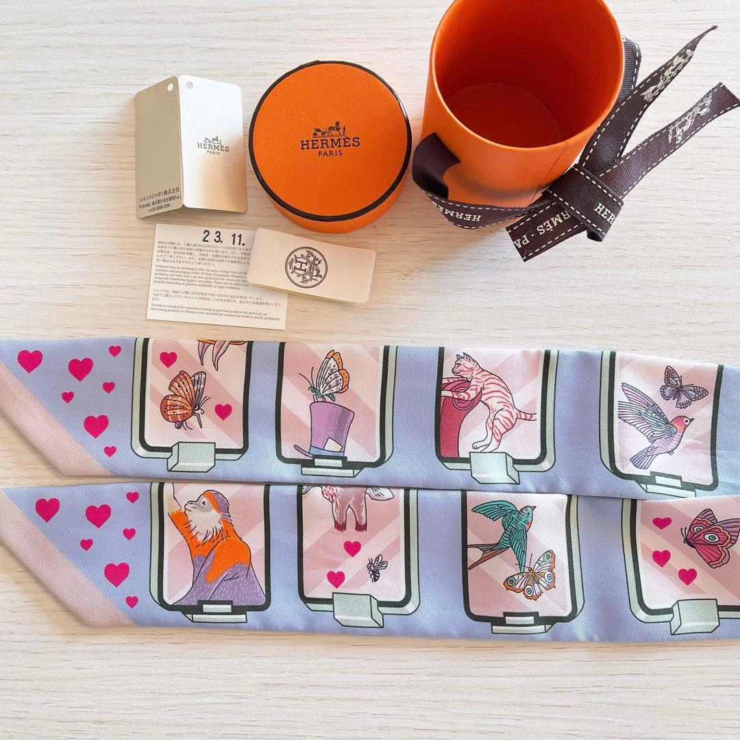 ✨美品✨エルメス　ツイリー　エルメスストーリー　箱有り