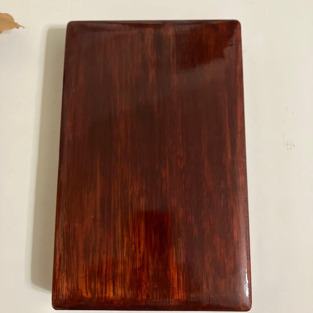 【新品】 宋坑 長方淌池硯 9インチ 専用木箱付き