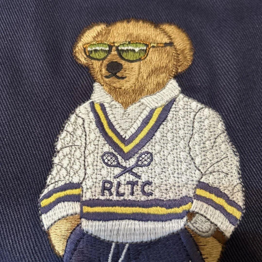 ポロベア　ラルフローレン　トートバッグ　 ネイビー　刺繍