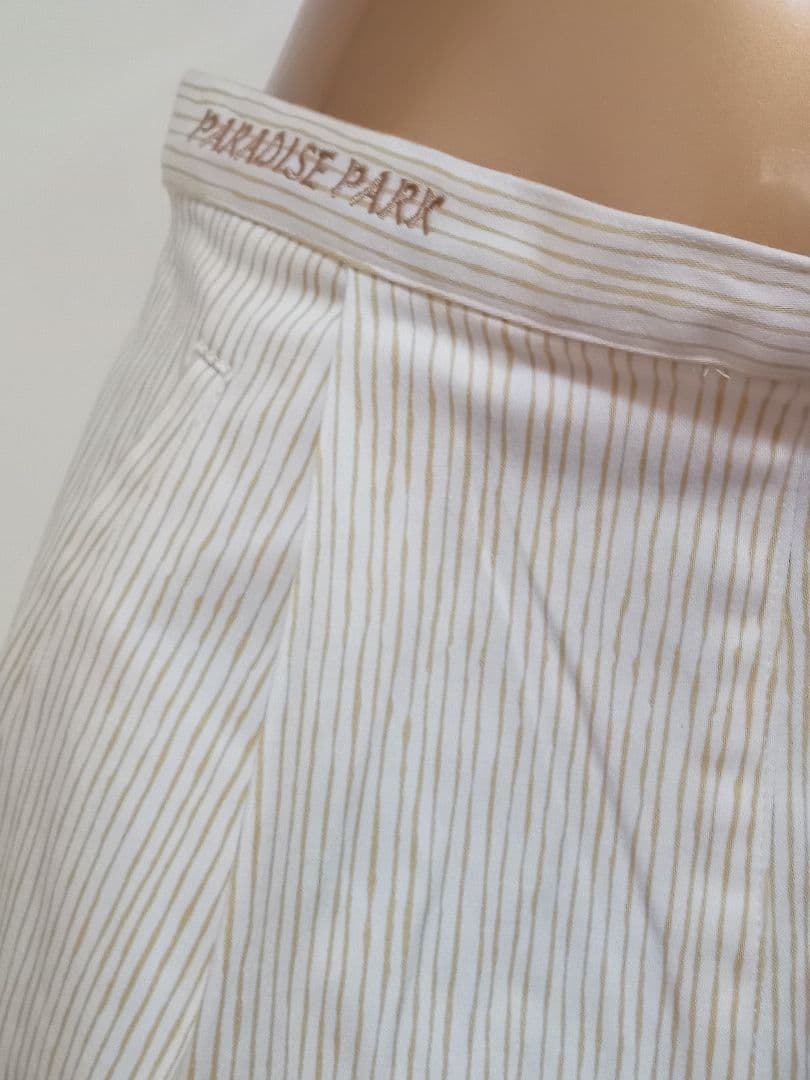 PARADISE PARK ホワイトストライプ ハーフパンツUSPP新品未使用М