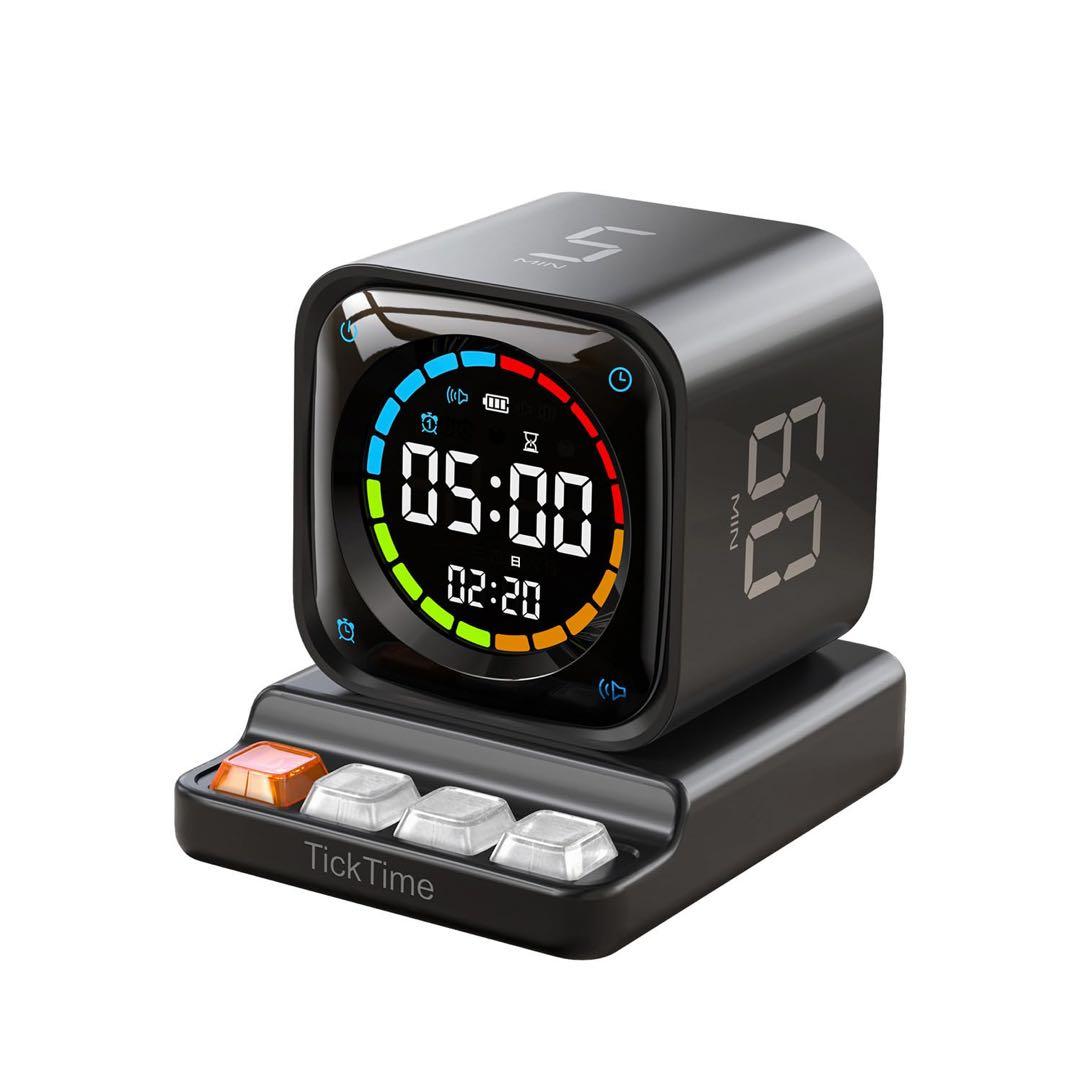 TickTimer ポモドーロタイマー 時計 アラーム 充電式 勉強 休憩 作業