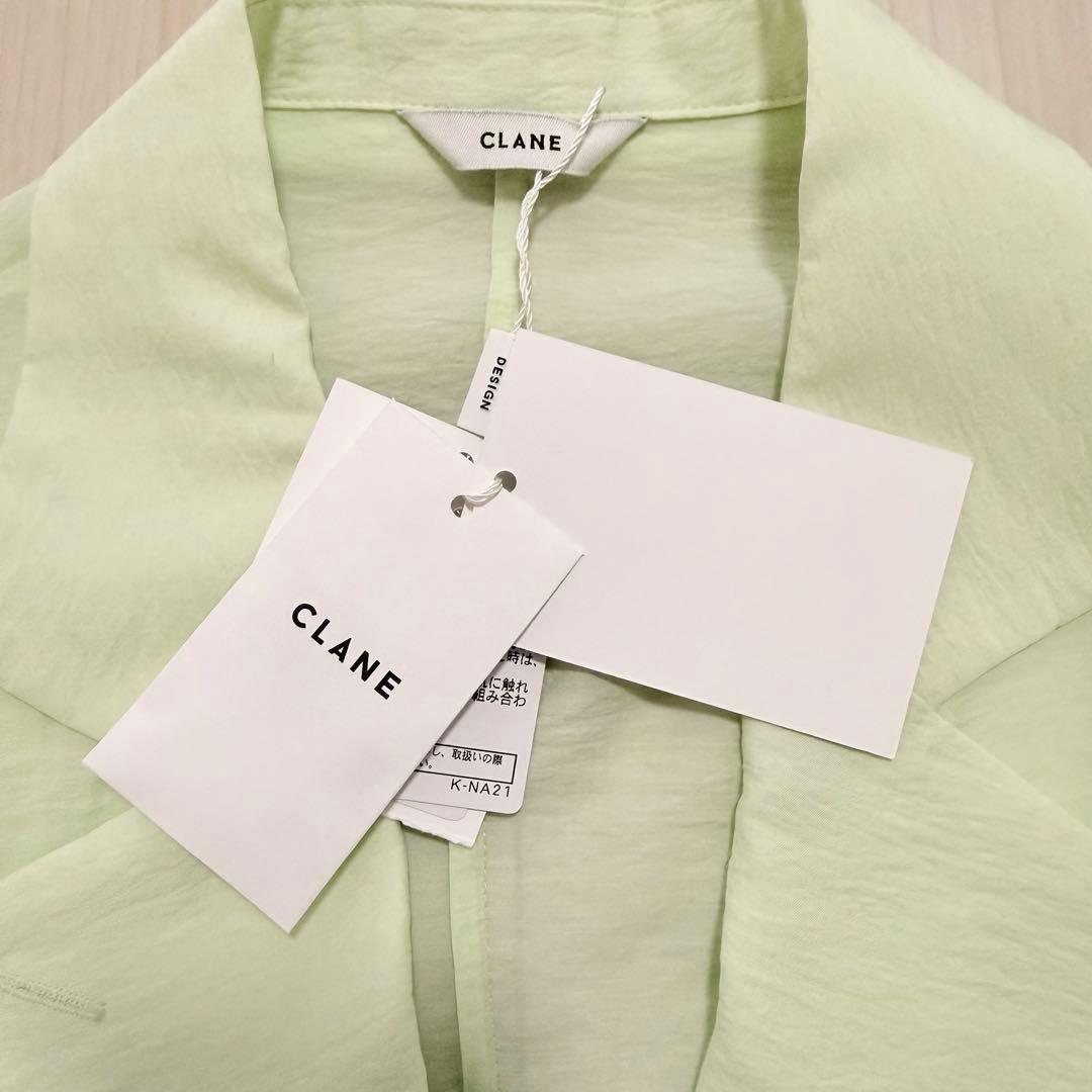 【未使用品】CLANE クラネ SHEER TAILORED SHIRT ミント