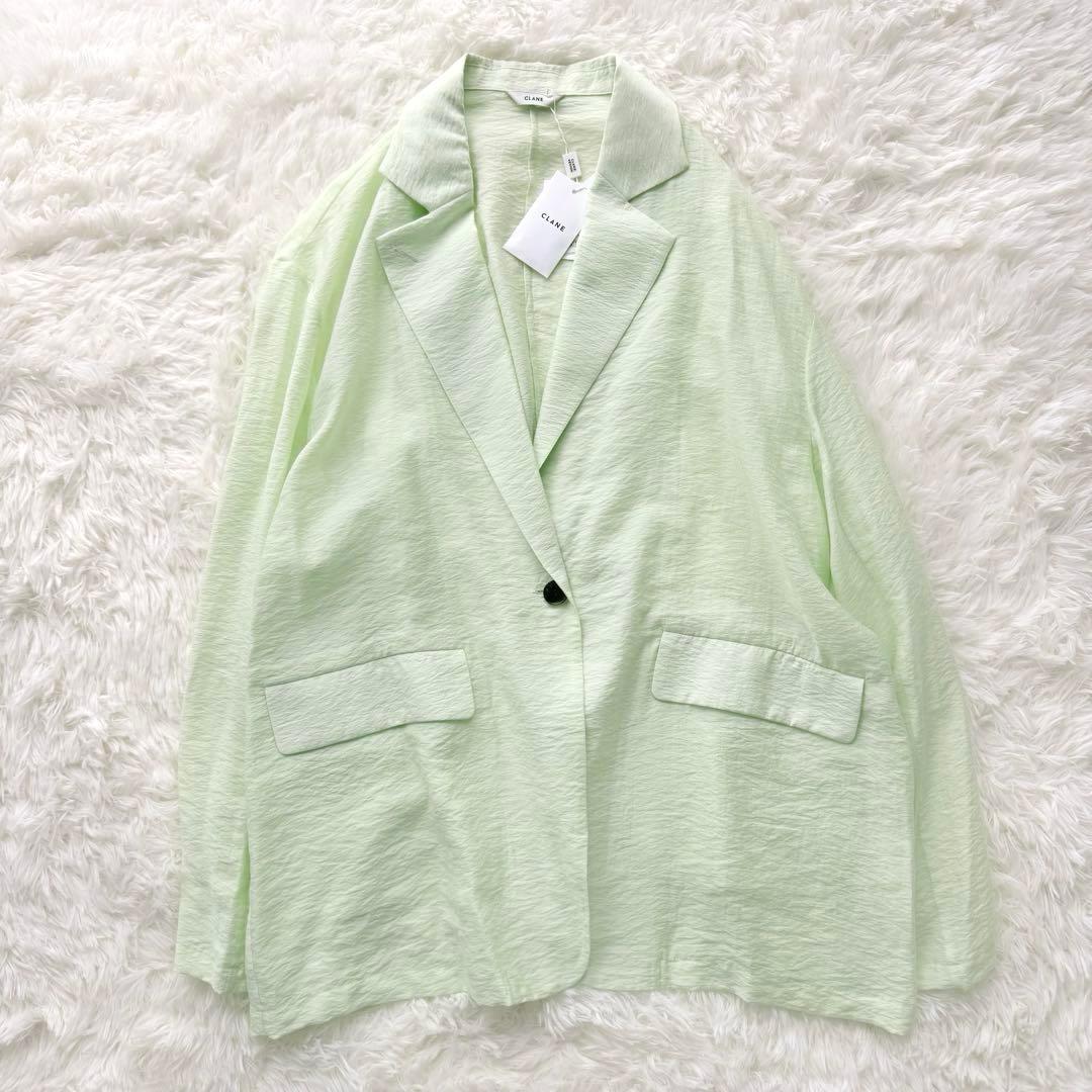 【未使用品】CLANE クラネ SHEER TAILORED SHIRT ミント