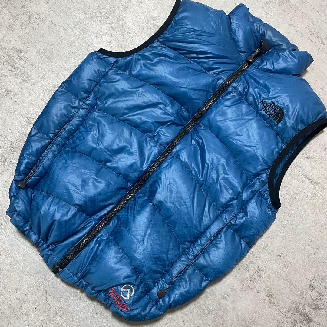 THE NORTH FACE ダウンベスト L 青 SUMMIT SERIES