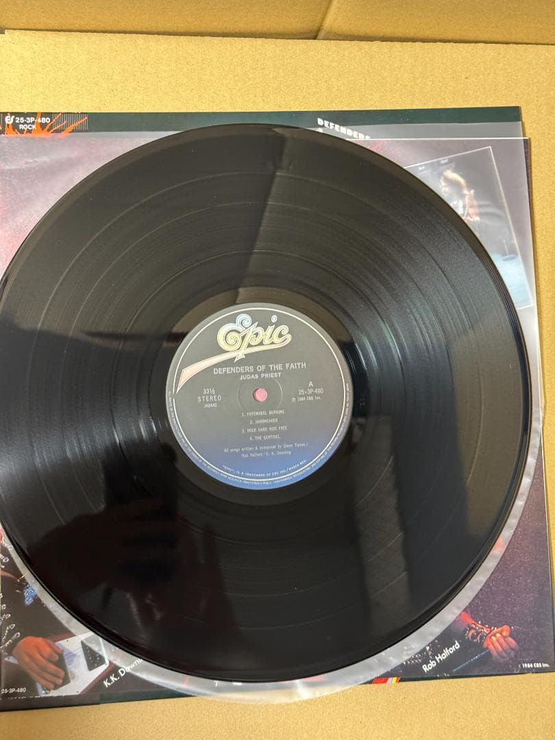 帯付き ＬＰレコード 中古 美品 現状品 背徳の掟 ジューダスプリースト