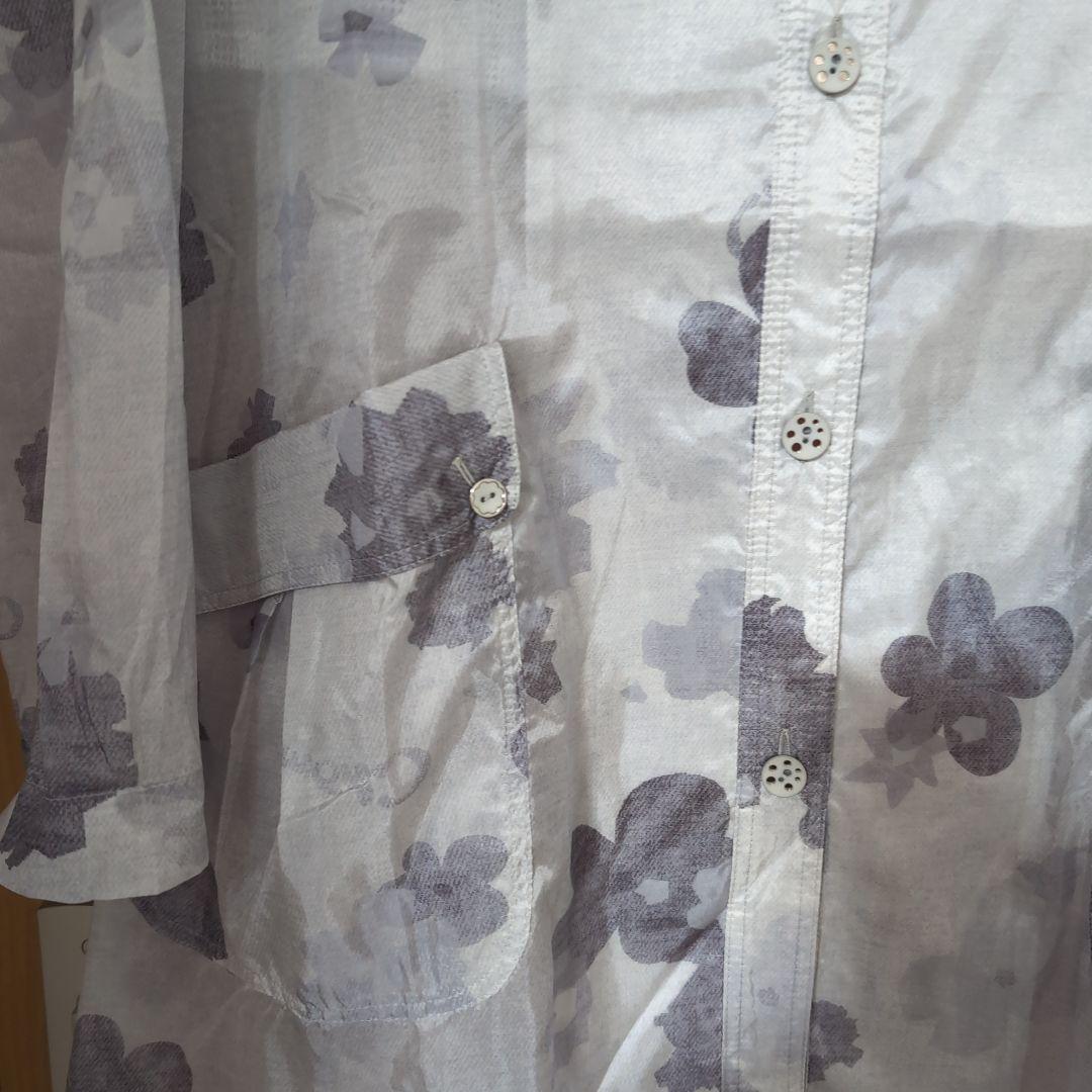 Chamois 花柄グレー レインコート