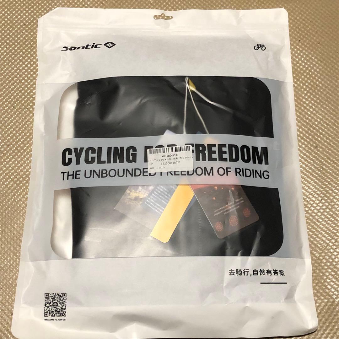 【未使用品】[サンティック] メンズ サイクルジャージ 長袖 裏起毛 L