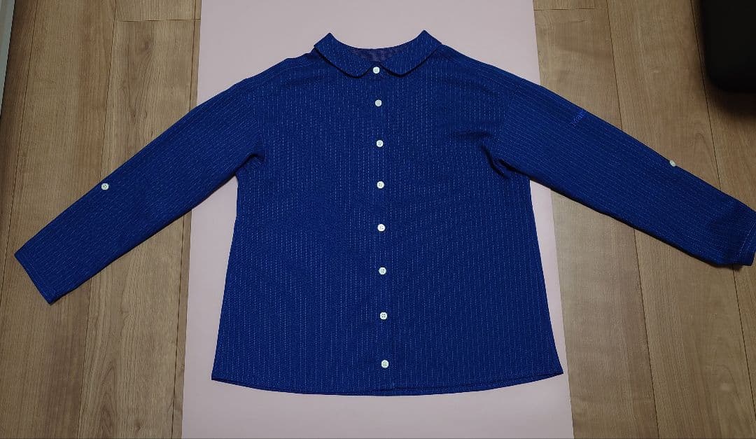 Marmot×四角友里コラボ ウィメンズシャツ＆ロングスカートトゥルーブルー