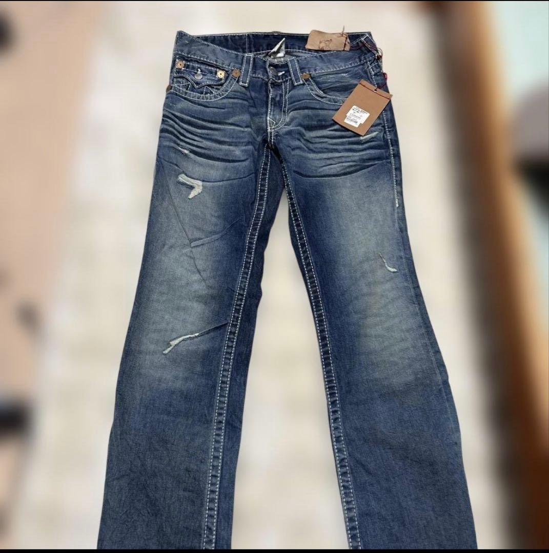true religion デニム 31インチ 太ステッチ　激レア