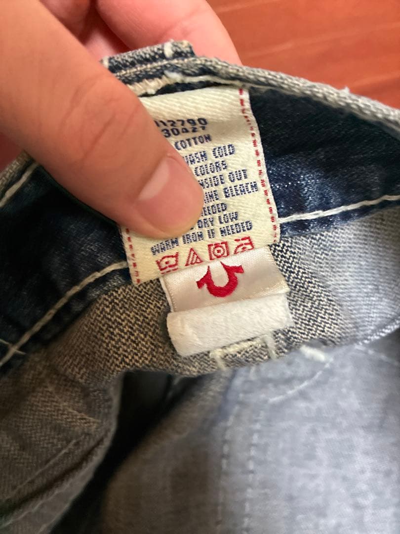 true religion デニム 31インチ 太ステッチ　激レア