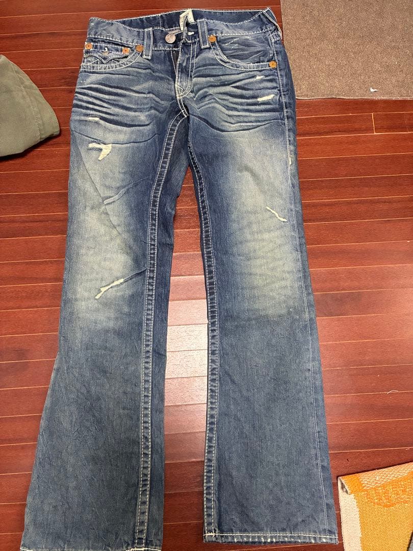 true religion デニム 31インチ 太ステッチ　激レア