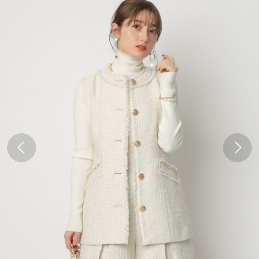 美品Apuweiser-riche/アプワイザーリッシェ ウエストシェイプジレ