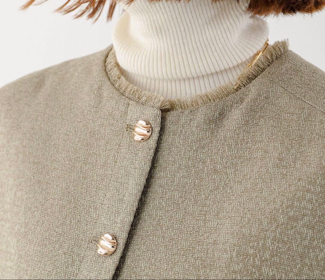 CHIGNON シニヨン ベスト　ツイード フリンジ ジレ
