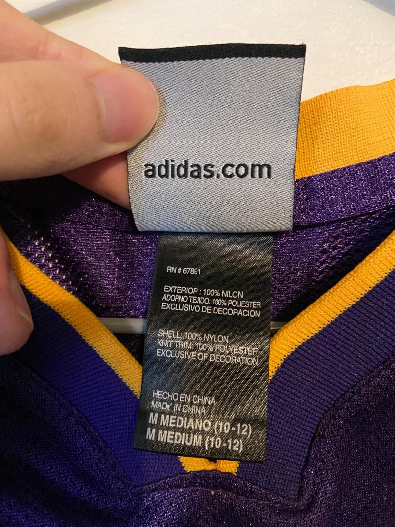 Adidas Lakers PAU GASOL ユニフォーム M