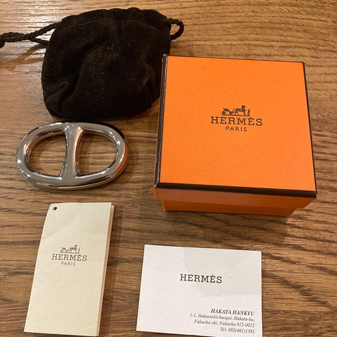 HERMES スカーフリング シェーヌダンクル