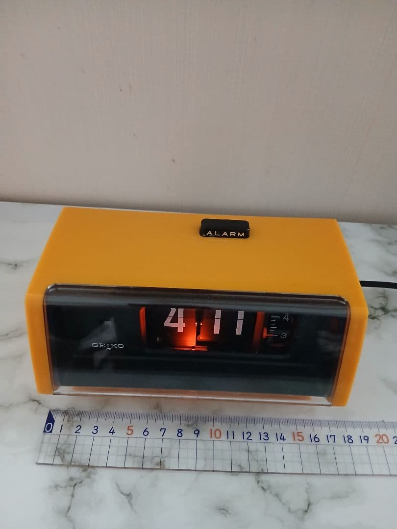 SEIKO パタパタ時計 DP680 黄色 昭和レトロ 50/60Hz