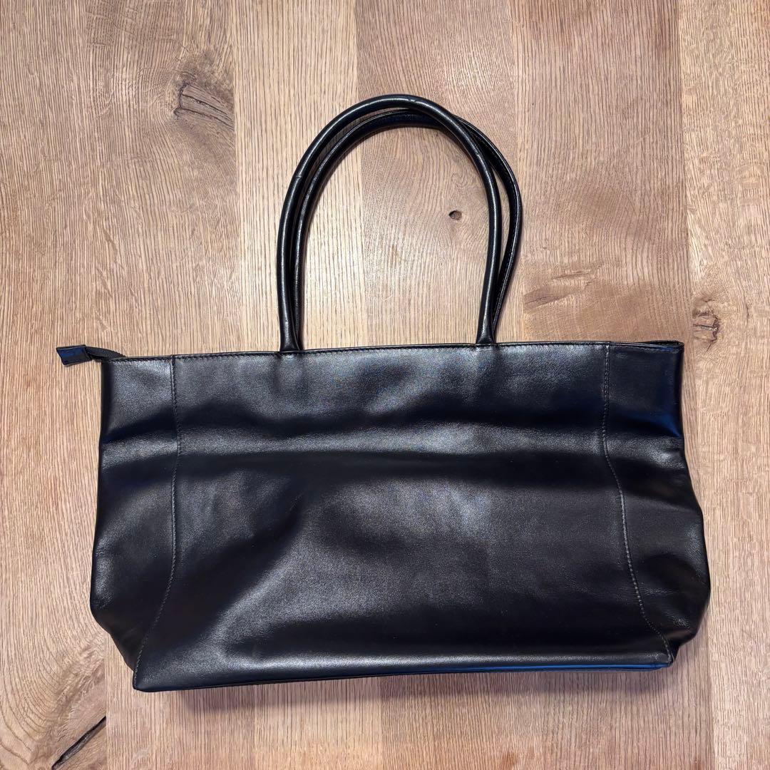 グリーンレーベル　黒トートバッグ美品