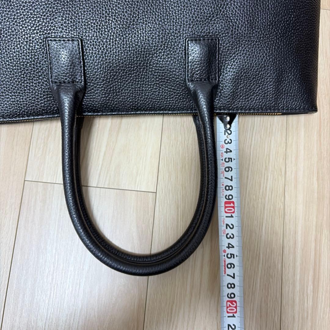 【極美品】ハッシュタグ HushTAGブラックレザートートバッグ