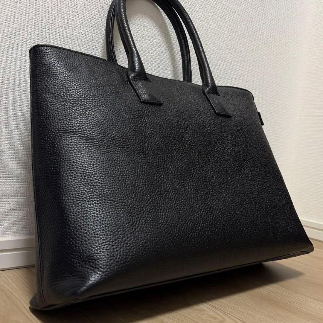 【極美品】ハッシュタグ HushTAGブラックレザートートバッグ