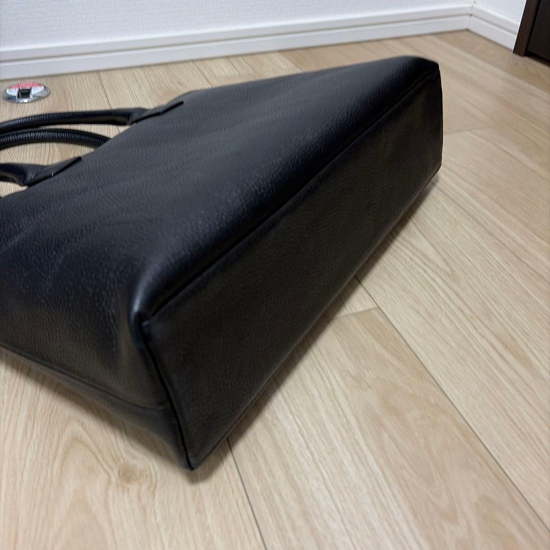 【極美品】ハッシュタグ HushTAGブラックレザートートバッグ