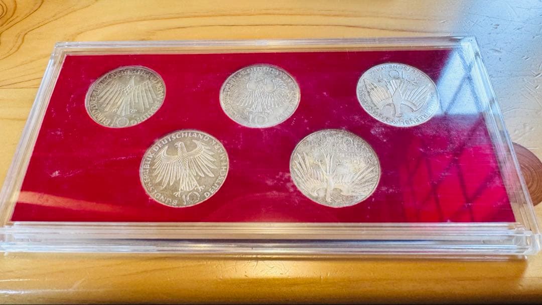 ミュンヘンオリンピック記念銀貨 10マルク 5点セット