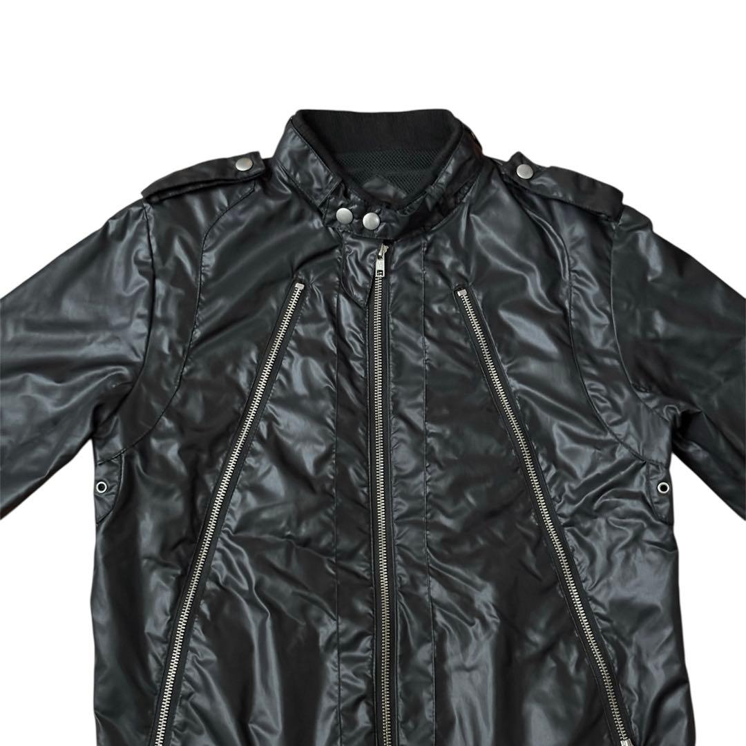 ジャケット・アウター 00s archive nylon zip riders jacket y2k