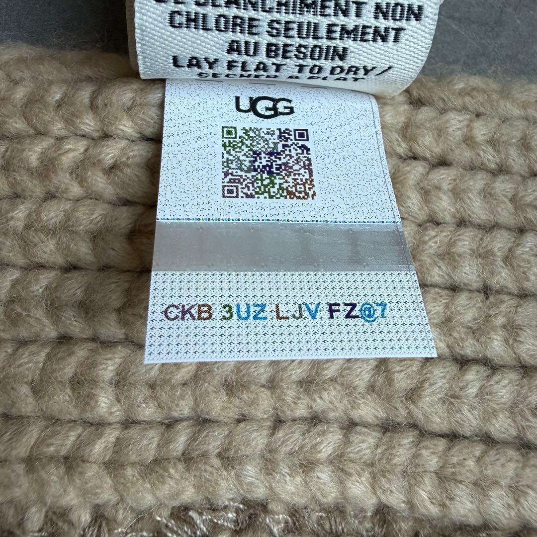 【UGG】ニット帽＆マフラーセット＊white pepper＊新品正規品