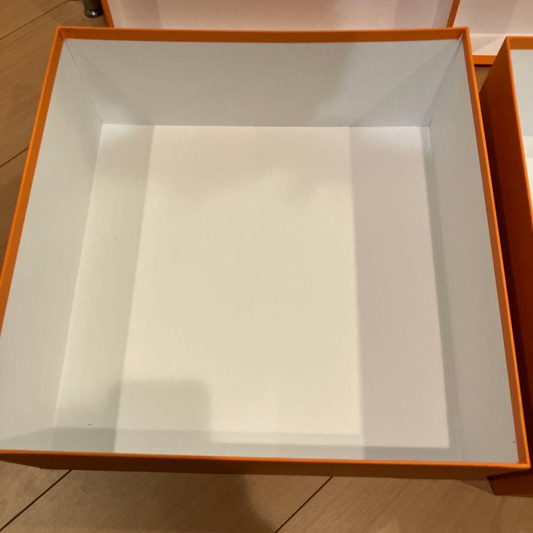 HERMES オレンジ ギフトボックス 2個セット