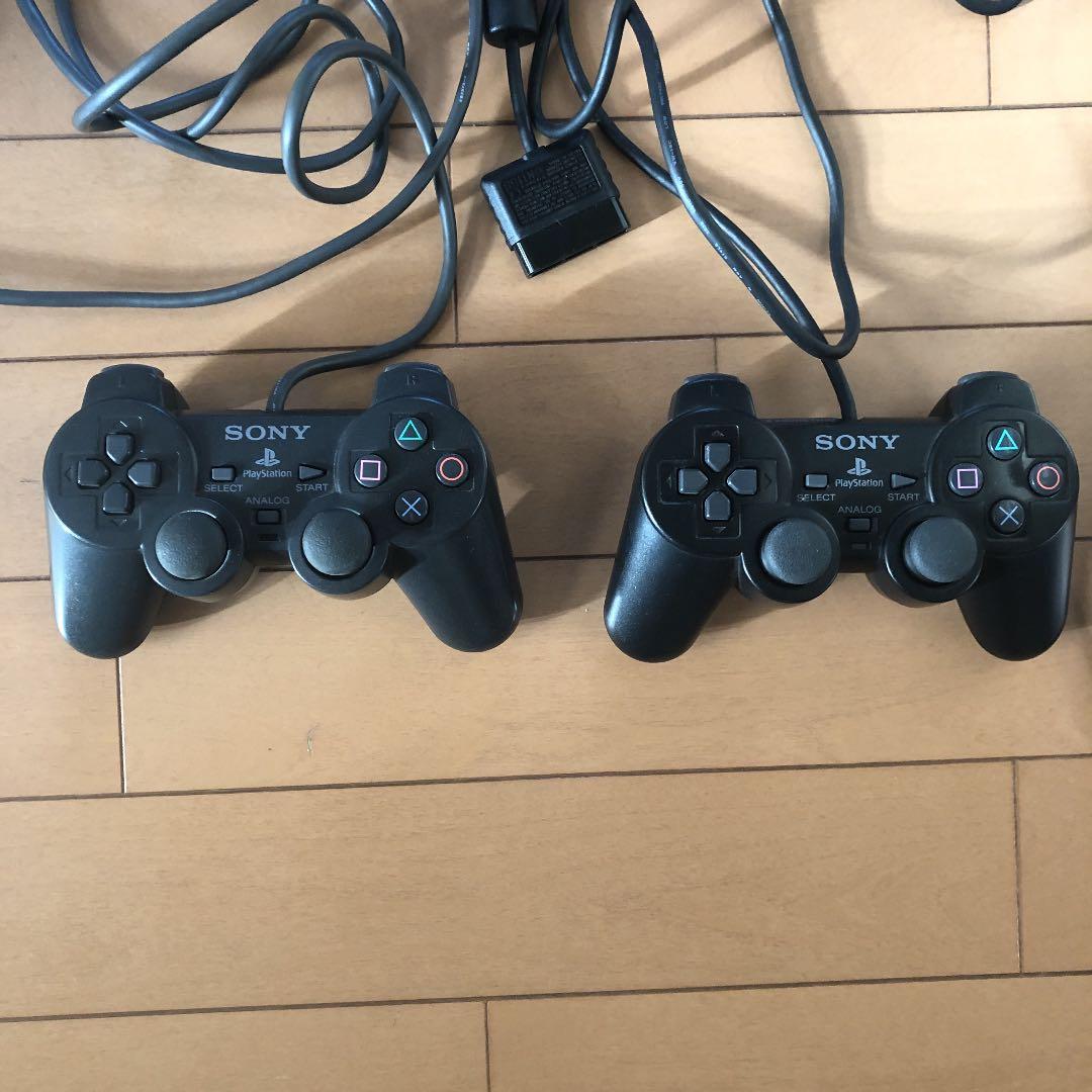 PS2 コントローラー2台　各種コード有