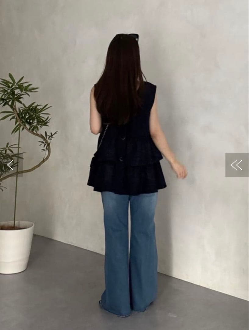 新品タグ付き 3WAYフリルツイードジレ セレモニー 卒業式 入学式