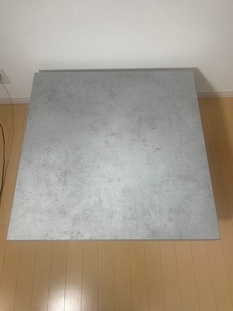 リ*ロ様 コンクリート調　木製　ローテーブル　センターテーブル　ウッドスタイル