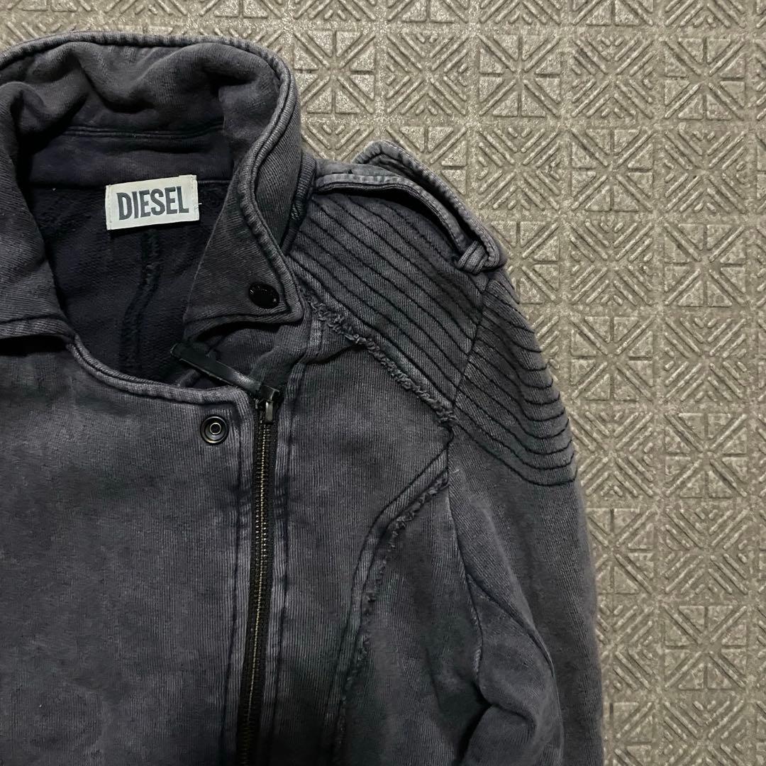 ジャケット・アウター DIESEL opium darkwear fade riders jacket