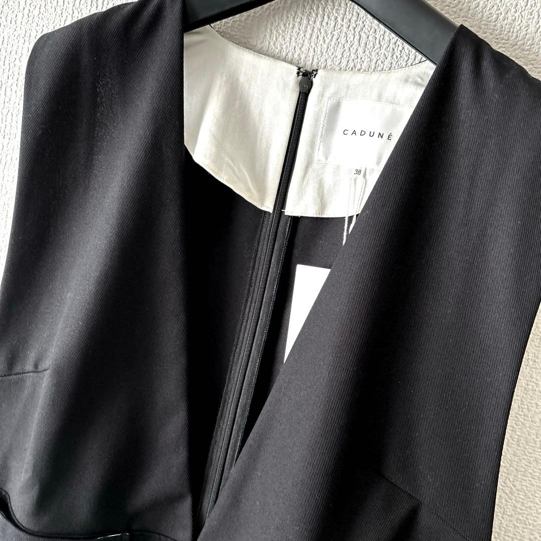 【CADUNE】 新品✴︎川上桃子さんコラボ　ジレ ブラック 38