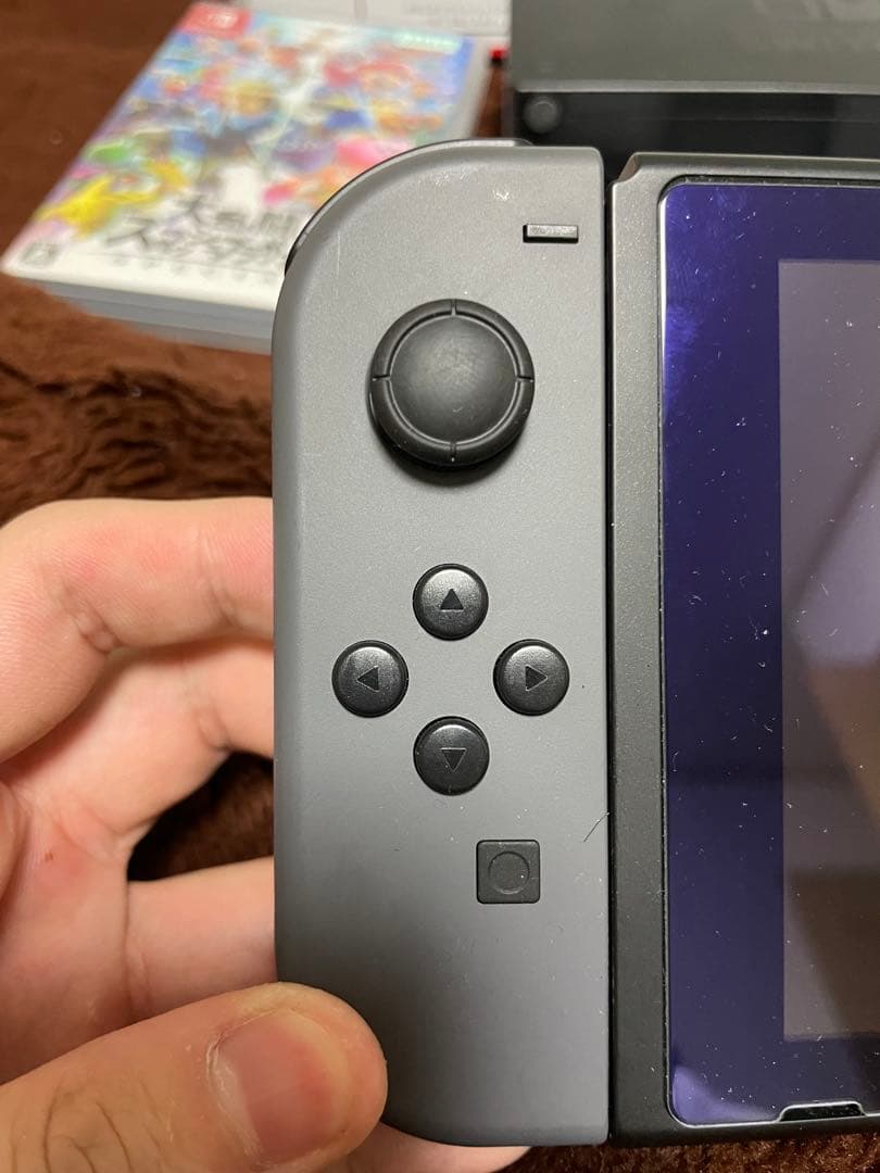 美品Nintendo Switch 本体 グレー 大乱闘スマッシュブラザーズ付き