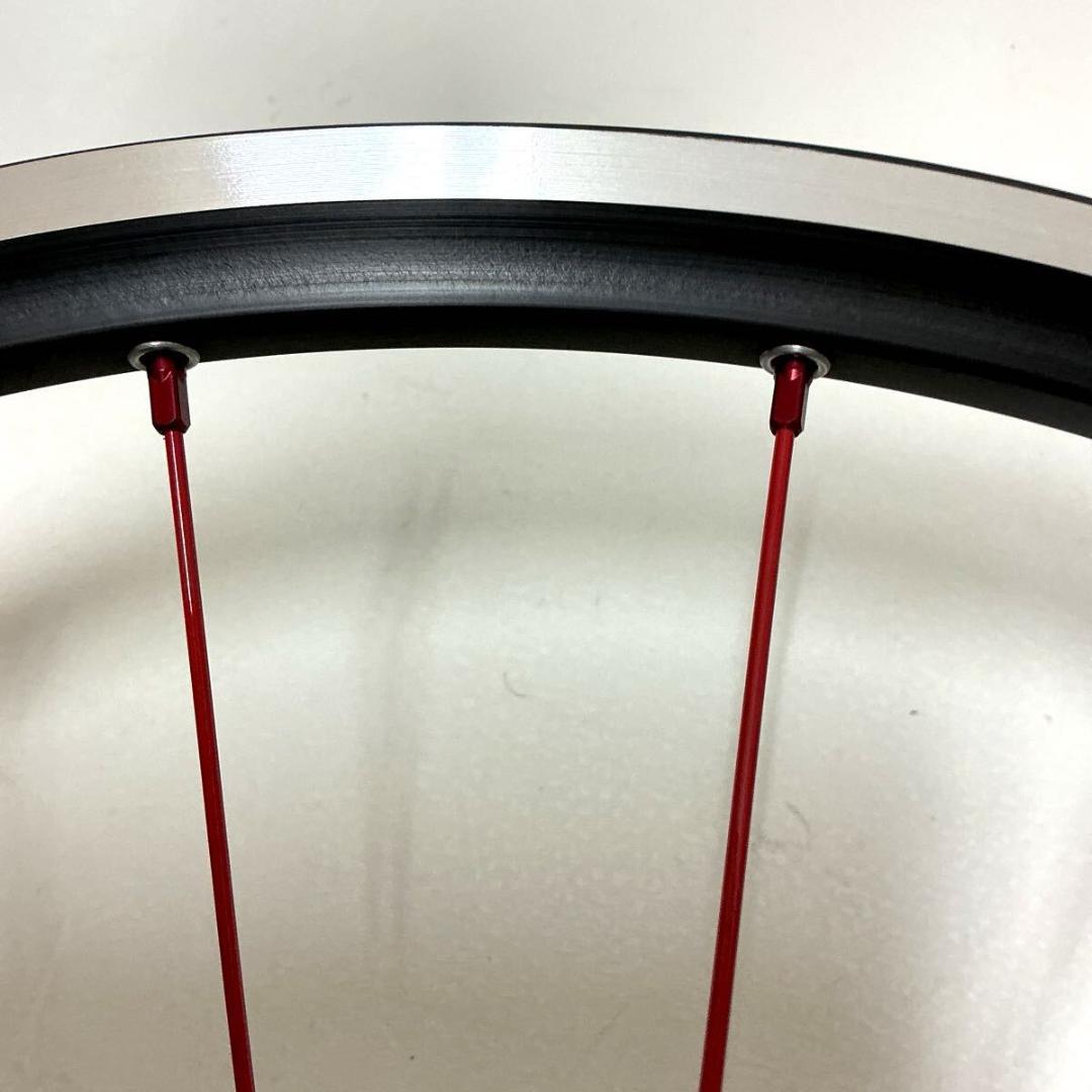 20インチ 451 　軽量100mmハブ R390　フロントホイール　レッド