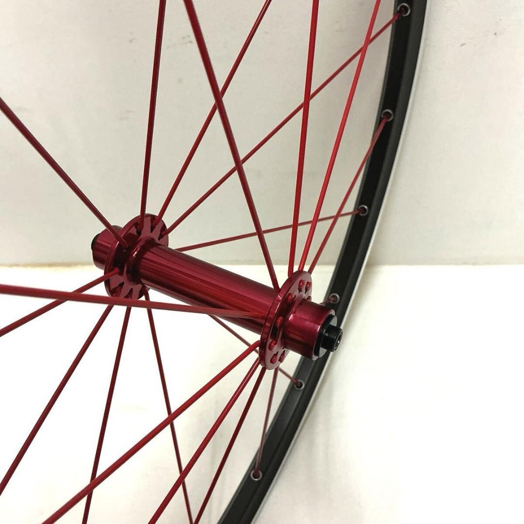 20インチ 451 　軽量100mmハブ R390　フロントホイール　レッド