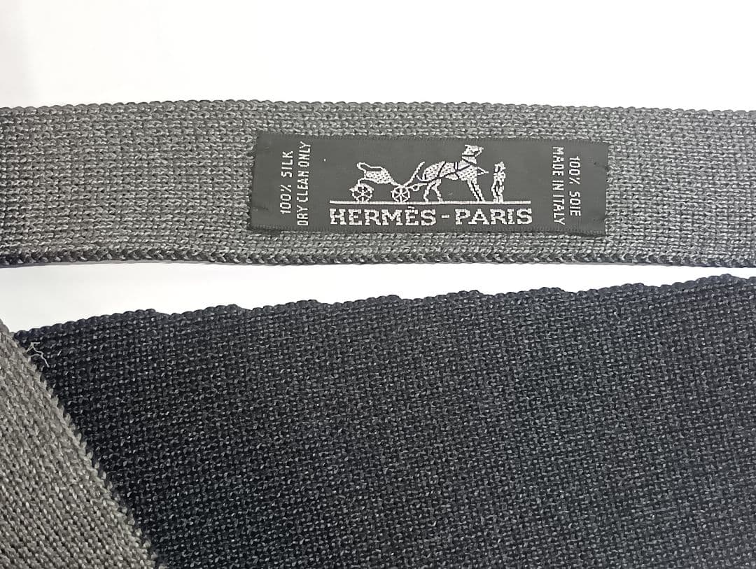 539 HERMES エルメス リバーシブル ネクタイ 2色