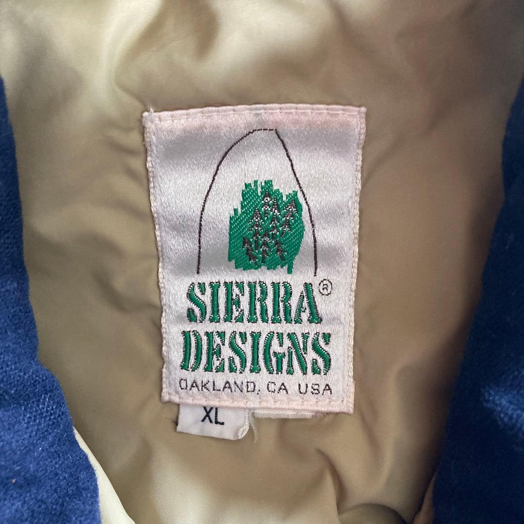 シエラデザイン　ベスト　ヴィンテージ　ブルー　sierra usa fj