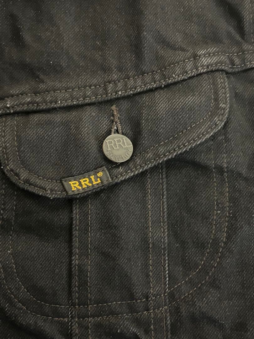RRL ブラックデニムジャケット 271-J Gジャン ダブルアールエル