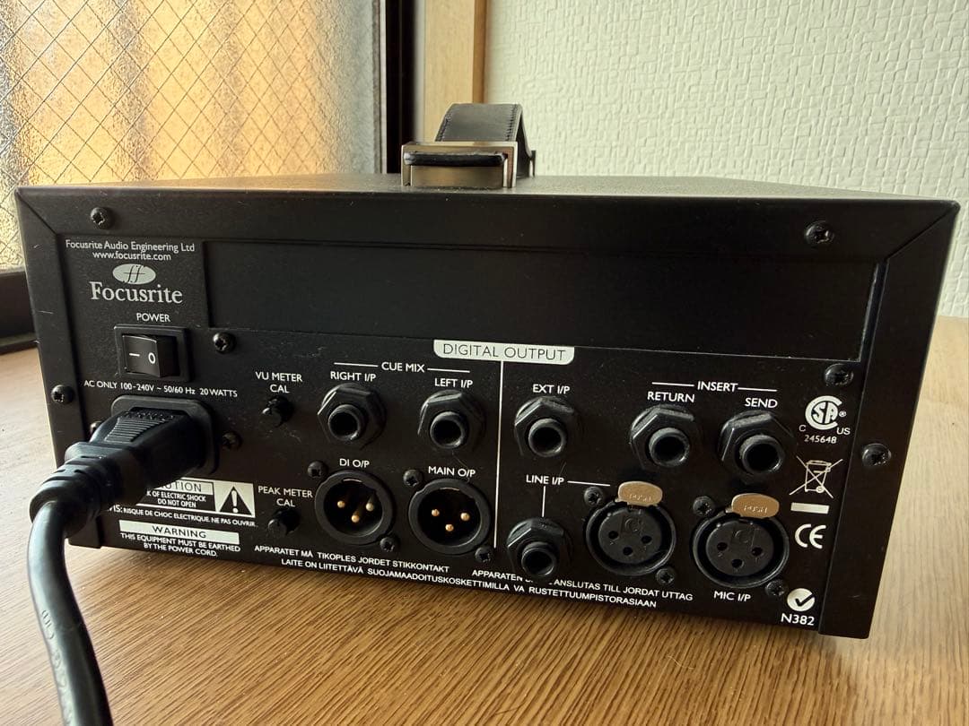 ほぼ使用なし　Focusrite ISA One アナログマイクプリアンプ