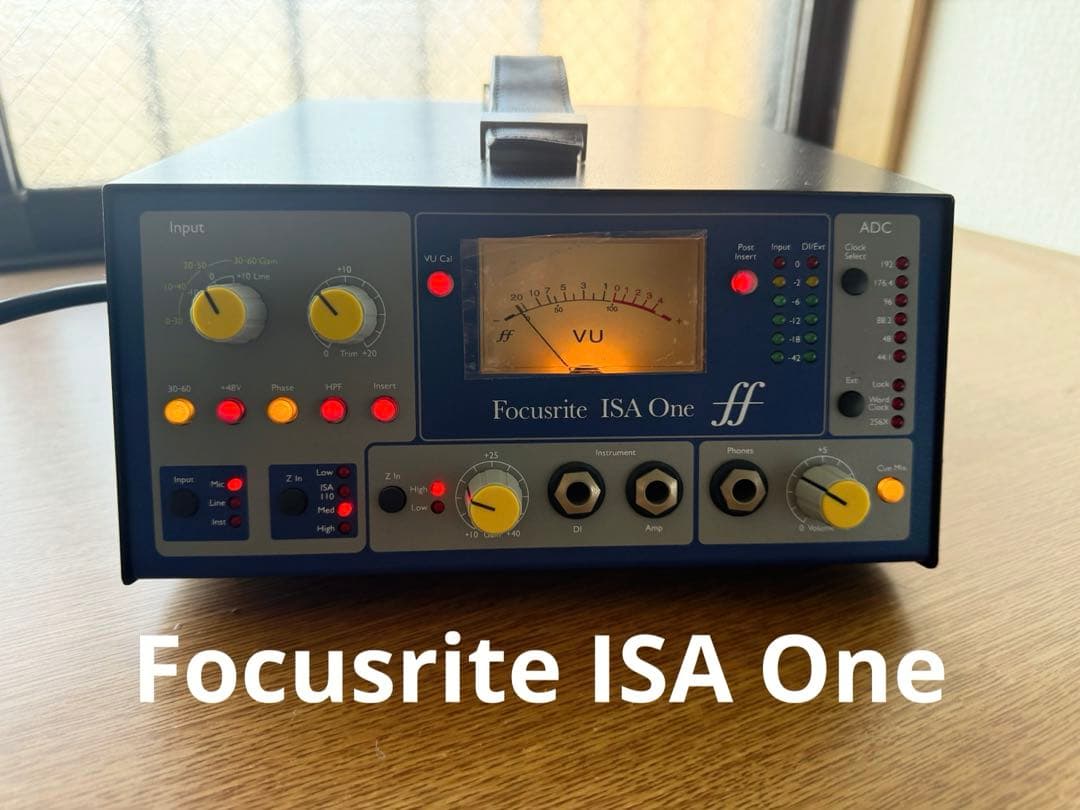 ほぼ使用なし　Focusrite ISA One アナログマイクプリアンプ